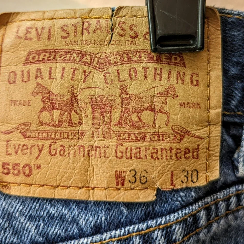 Levi's Men's 550 red tag jeans SZ 36